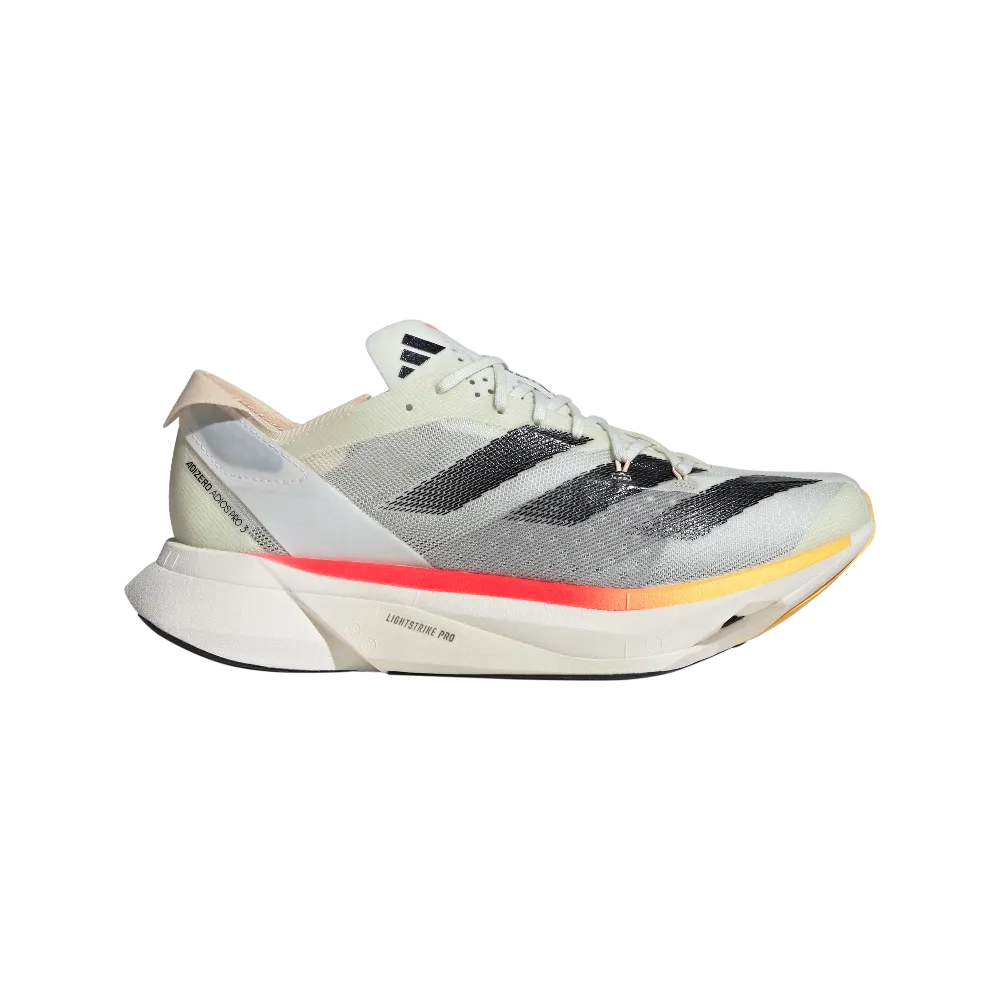 Adidas Adizero Adios Pro 3 Shoes Men's - Ivory/Black