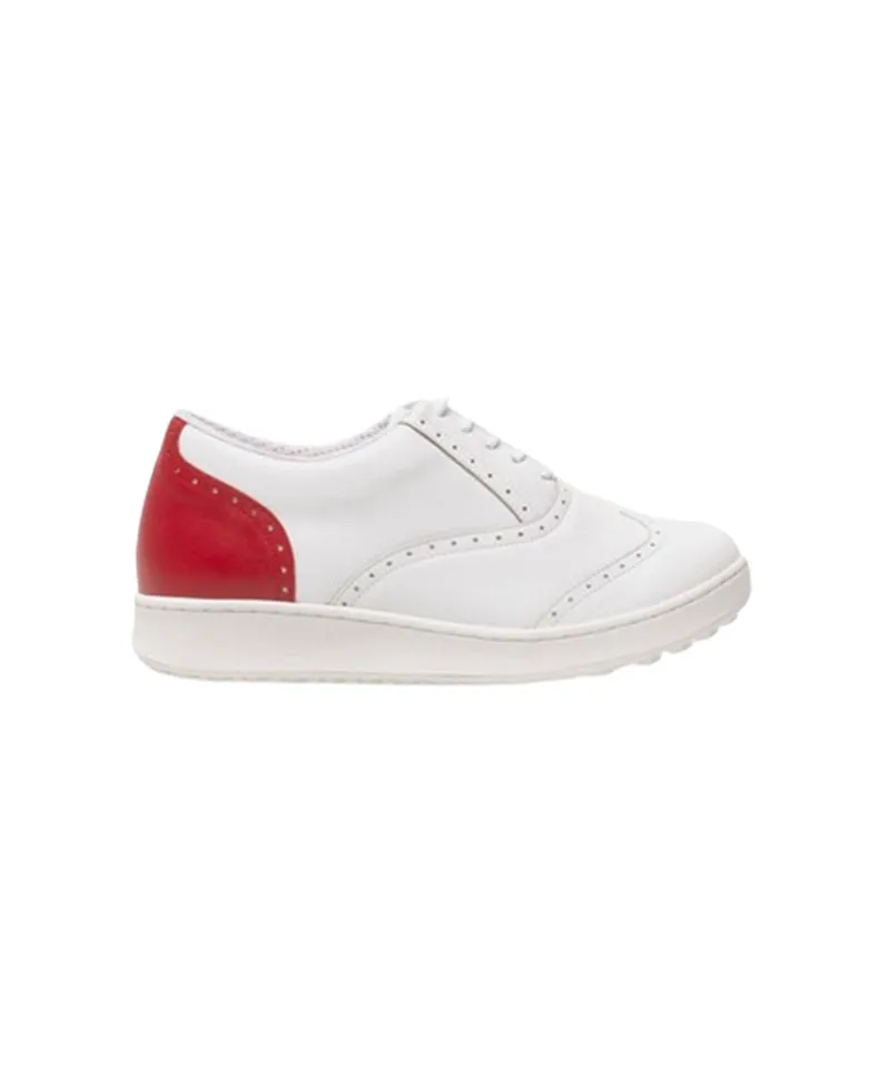 ALL CLASSIC Golf Wingtip Spikeless Golf Shoes - Red