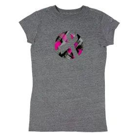 Asics Girl's Ribbon Tee True Grey/Pink S