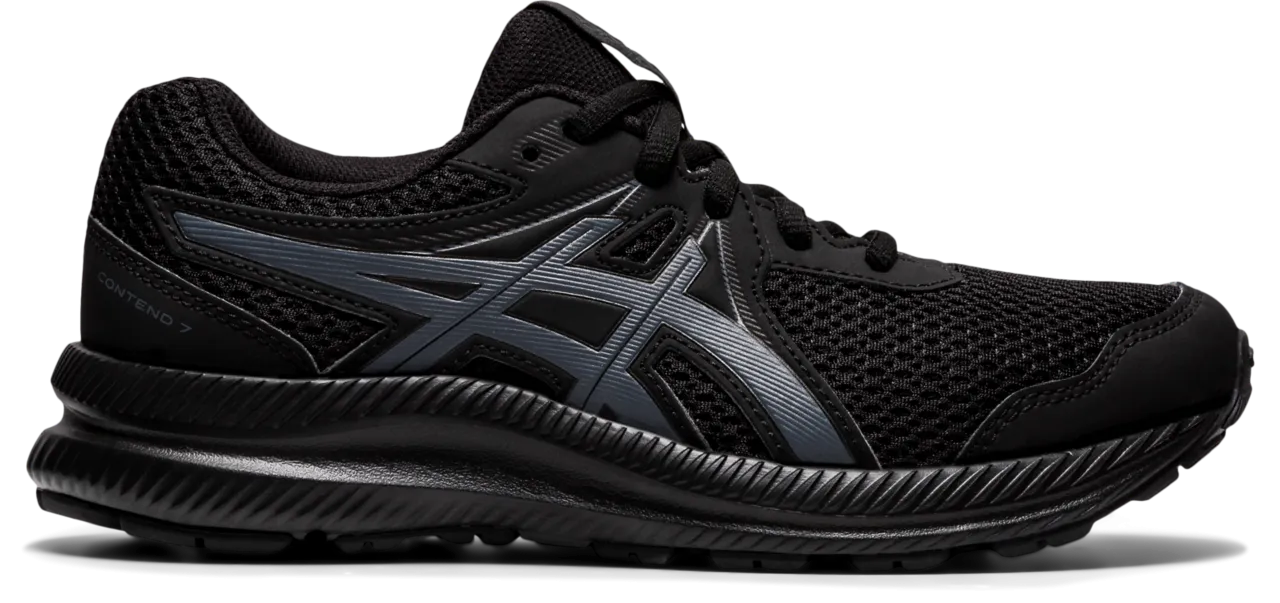 Asics Kids's CONTEND 7 GS - BLACK/CARRIER GREY