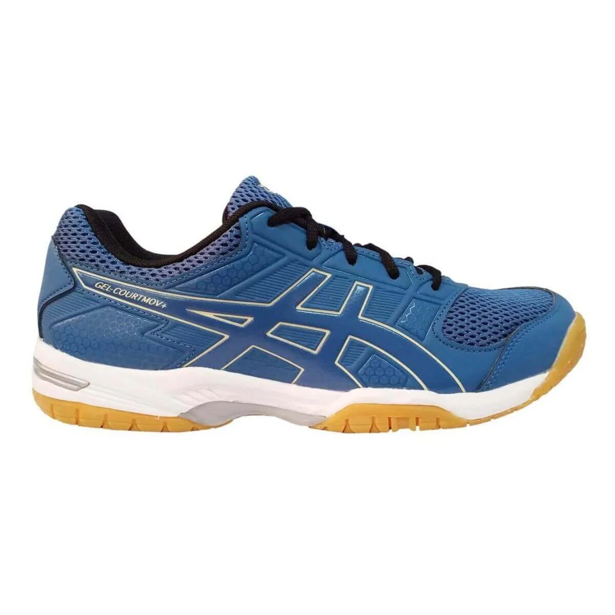 ASICS Men's Gel-Courtmov  Badminton Shoe (Azure/Butter)