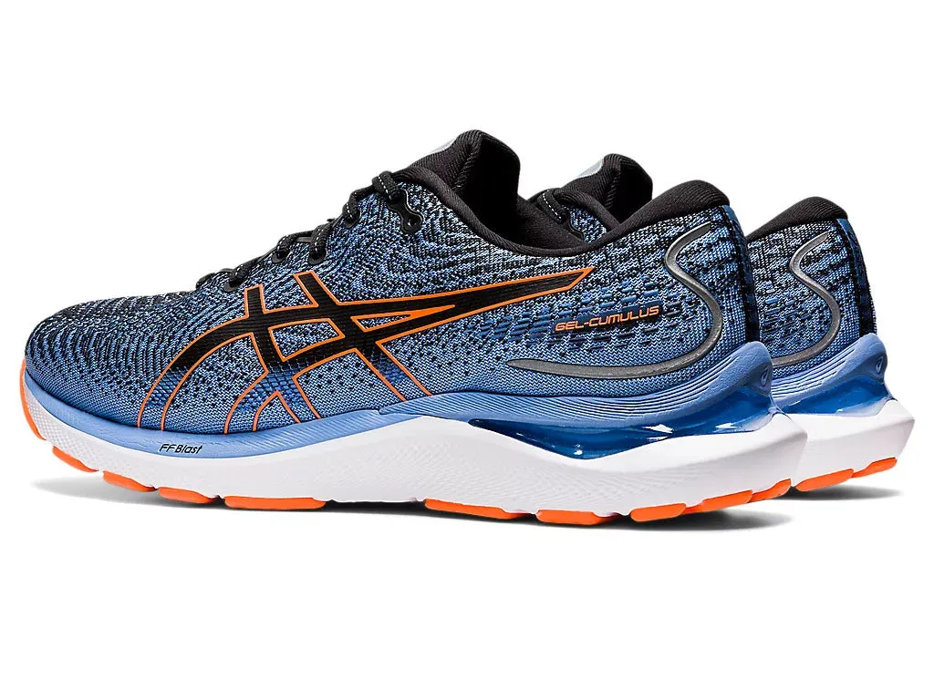 Asics Men's GEL-CUMULUS 24 - BLACK/SHOCKING ORANGE