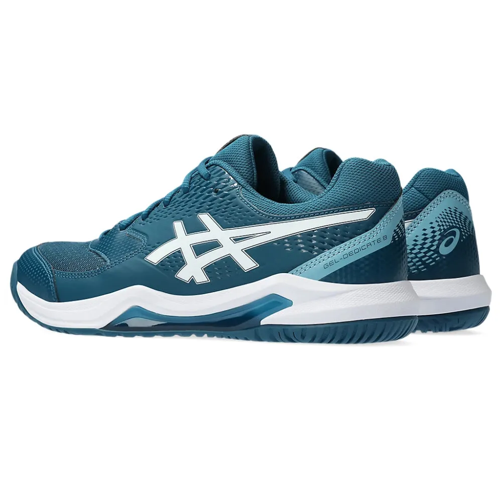 ASICS Men's Gel-Dedicate 8 Tennis Shoe (Restful Teal/White)