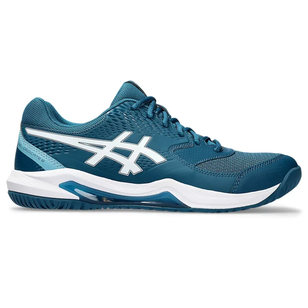 ASICS Men's Gel-Dedicate 8 Tennis Shoe (Restful Teal/White)