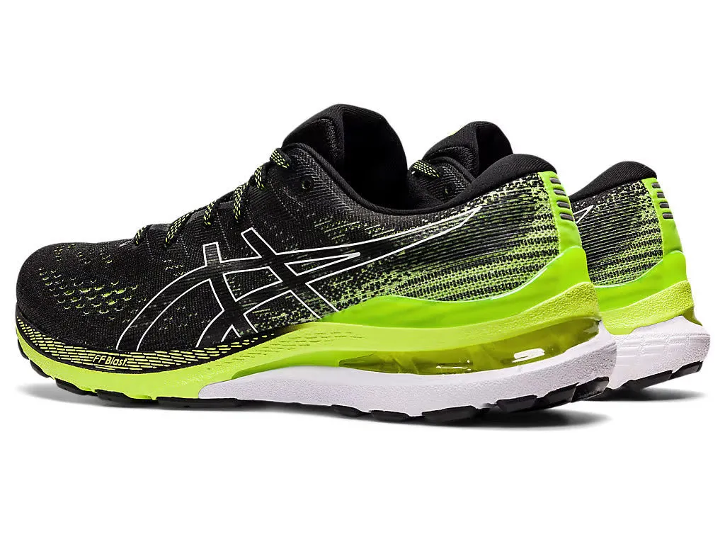 Asics Men's GEL-KAYANO 28 Wide - BLACK/HAZARD GREEN