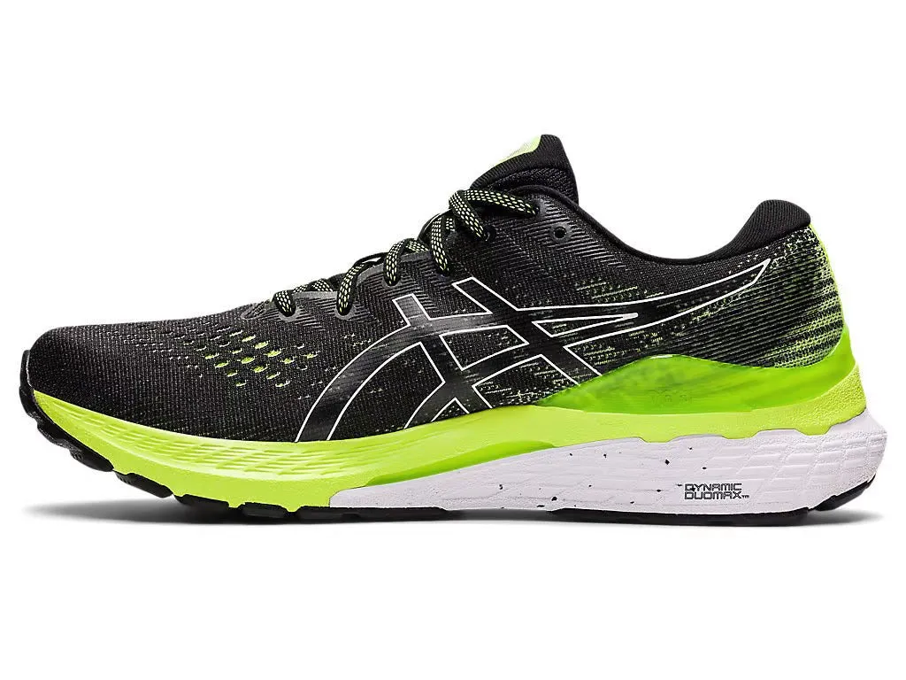 Asics Men's GEL-KAYANO 28 Wide - BLACK/HAZARD GREEN