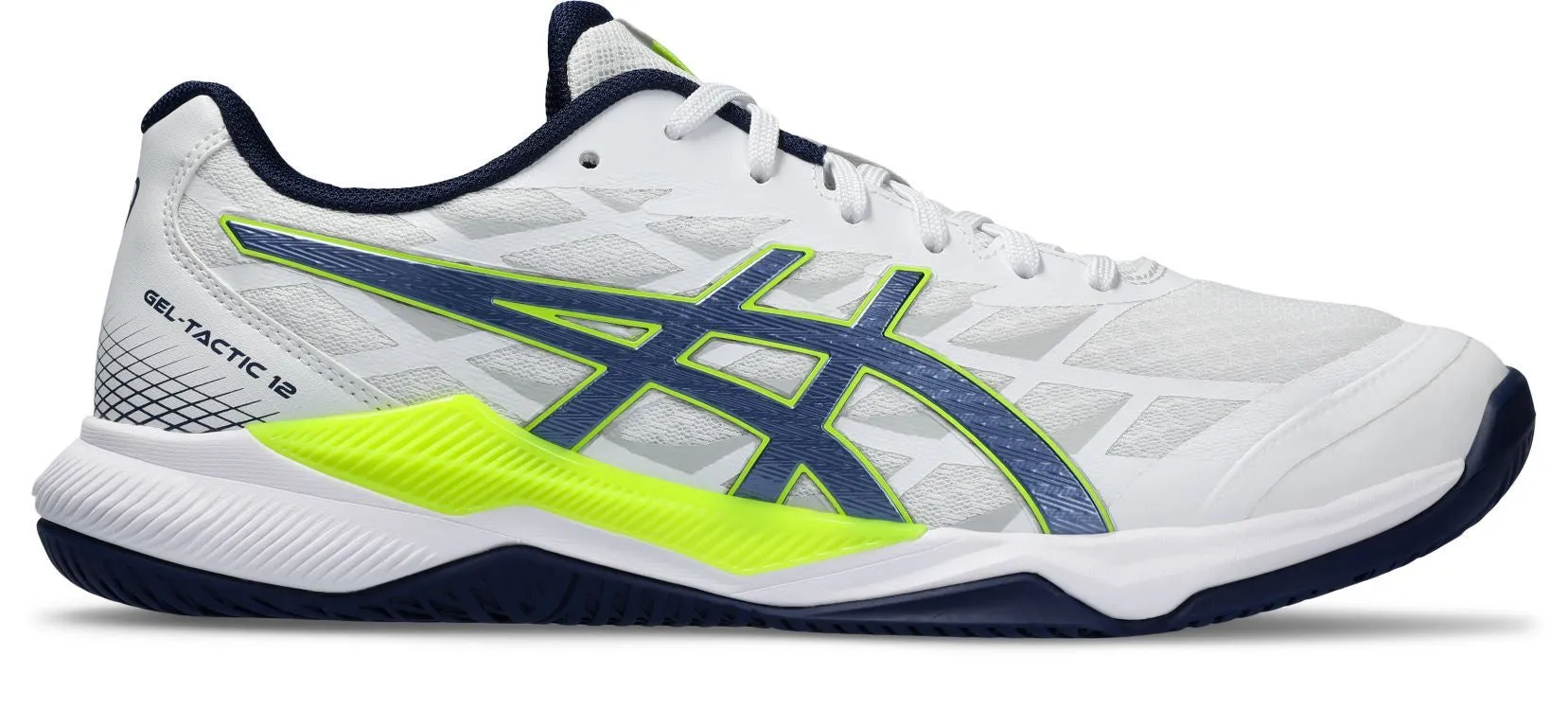 Asics Men's Gel Tactic 12 Indoor Shoe - White/Blue Expanse