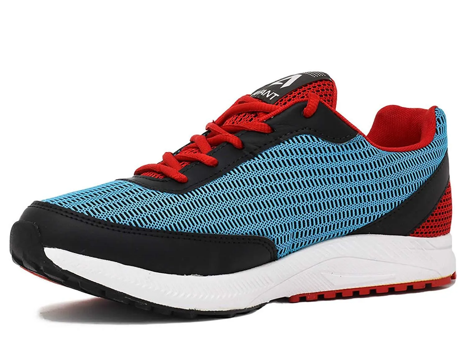 Avant Men's Cushioned Athletic Running and Training Shoes - Sky Blue/Red