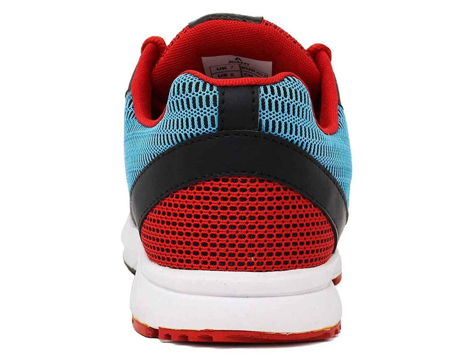 Avant Men's Cushioned Athletic Running and Training Shoes - Sky Blue/Red