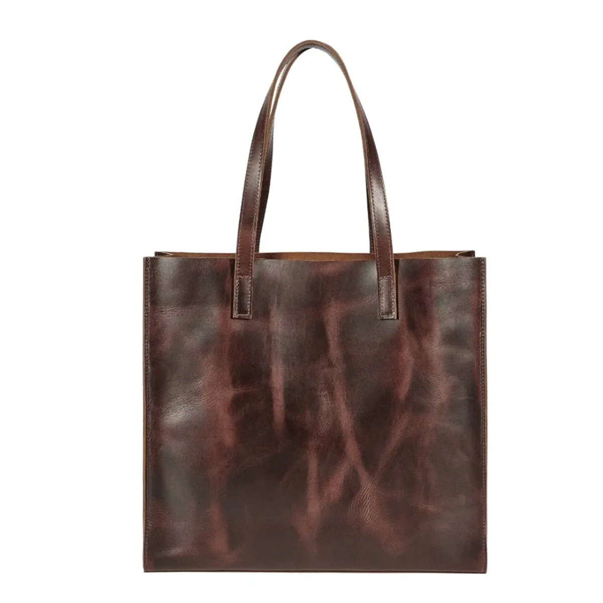 AWST Int'l Snaffle Bit Leather Tote Bag