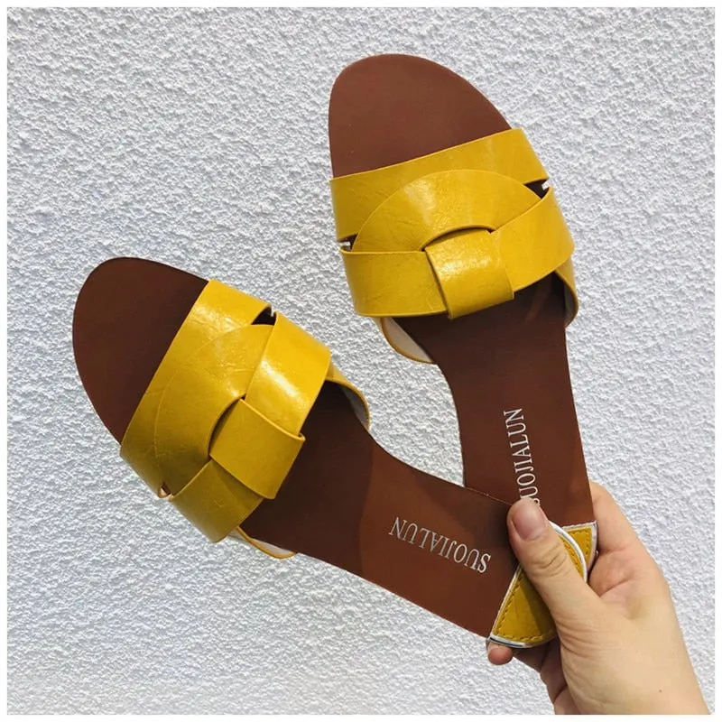 Beach Slides Flip Flops Outdoor Flat Slipper