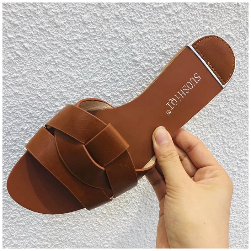 Beach Slides Flip Flops Outdoor Flat Slipper