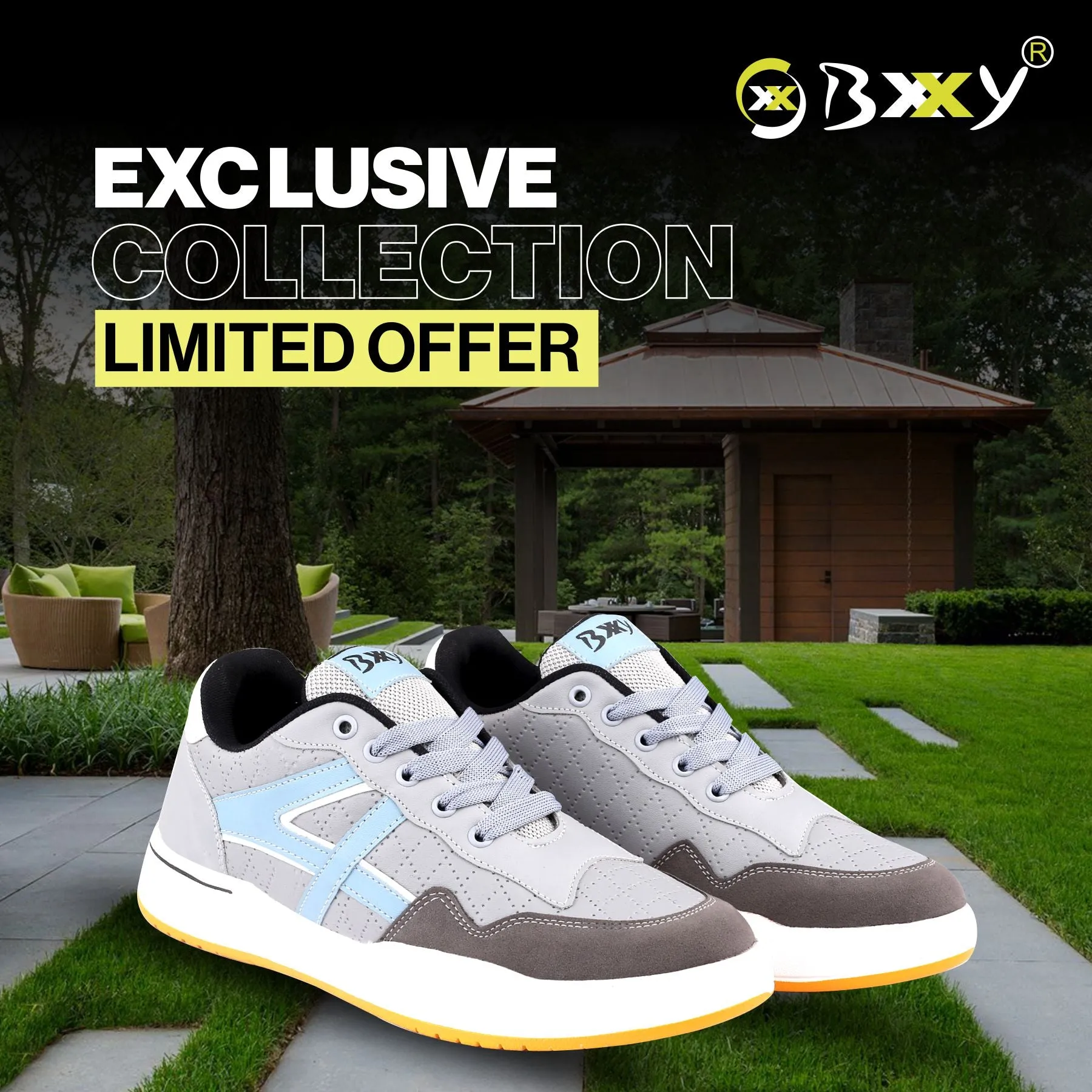 Bxxy's Vegan Leather Sports Casual Running Shoes for Men