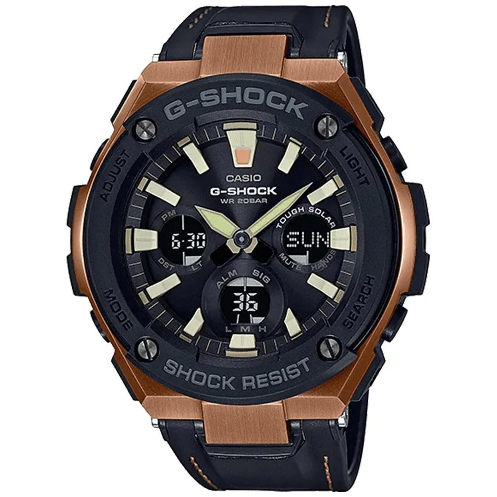 Casio G-SHOCK G-STEEL Series Tough Leather Men's Watch - GSTS120L-1A