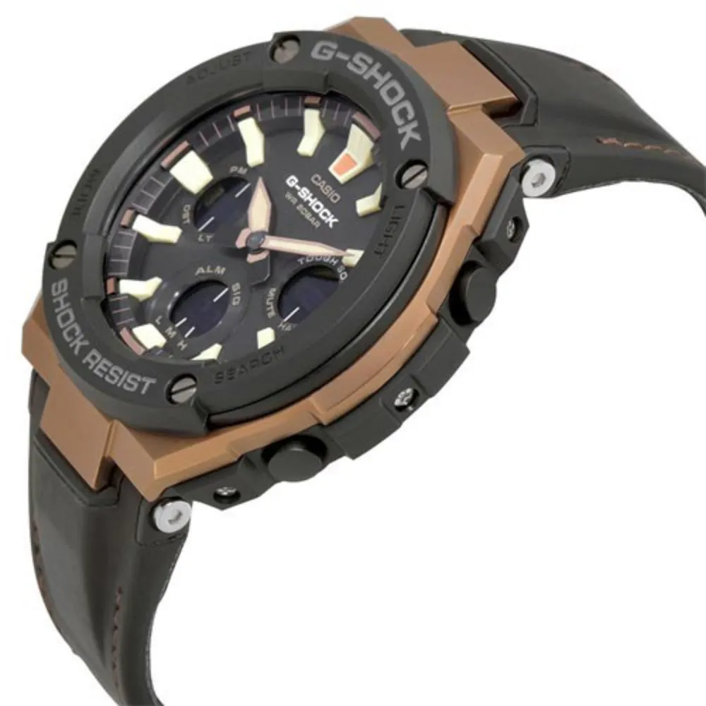 Casio G-SHOCK G-STEEL Series Tough Leather Men's Watch - GSTS120L-1A