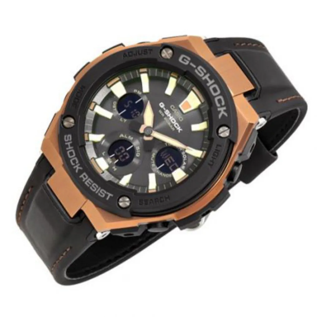 Casio G-SHOCK G-STEEL Series Tough Leather Men's Watch - GSTS120L-1A