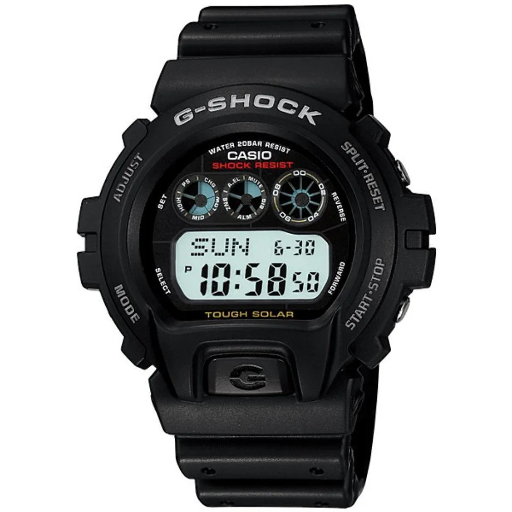 Casio G-SHOCK Tough Solar Black Digital Resin Men's Watch - G6900-1