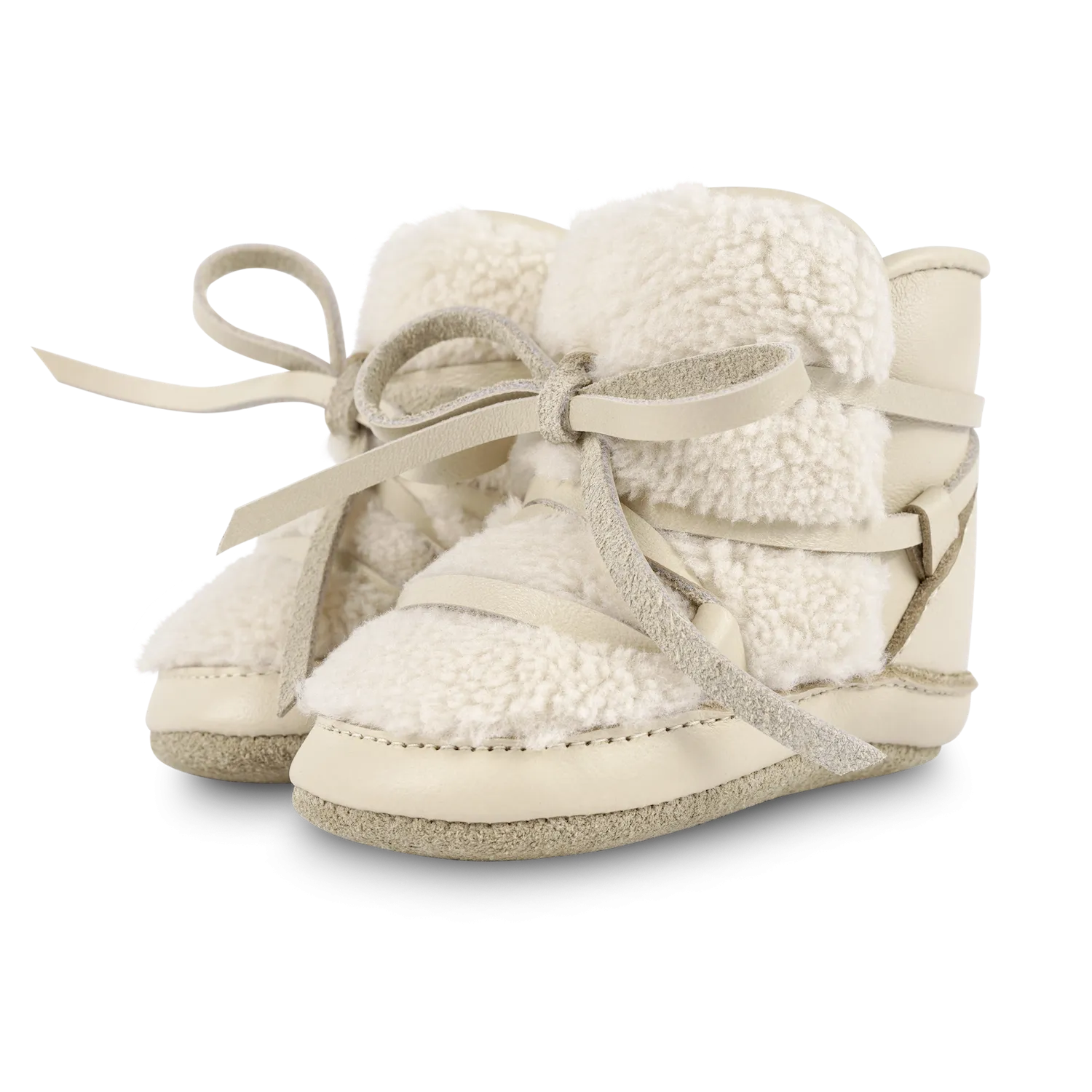 Cassi Booties | Cream Leather