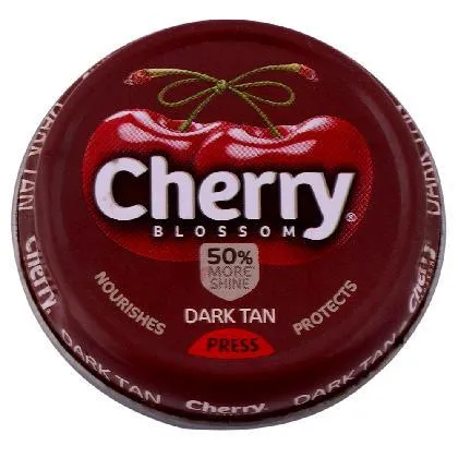 Cherry Blossom Dark Tan Shoe Polish 15 g