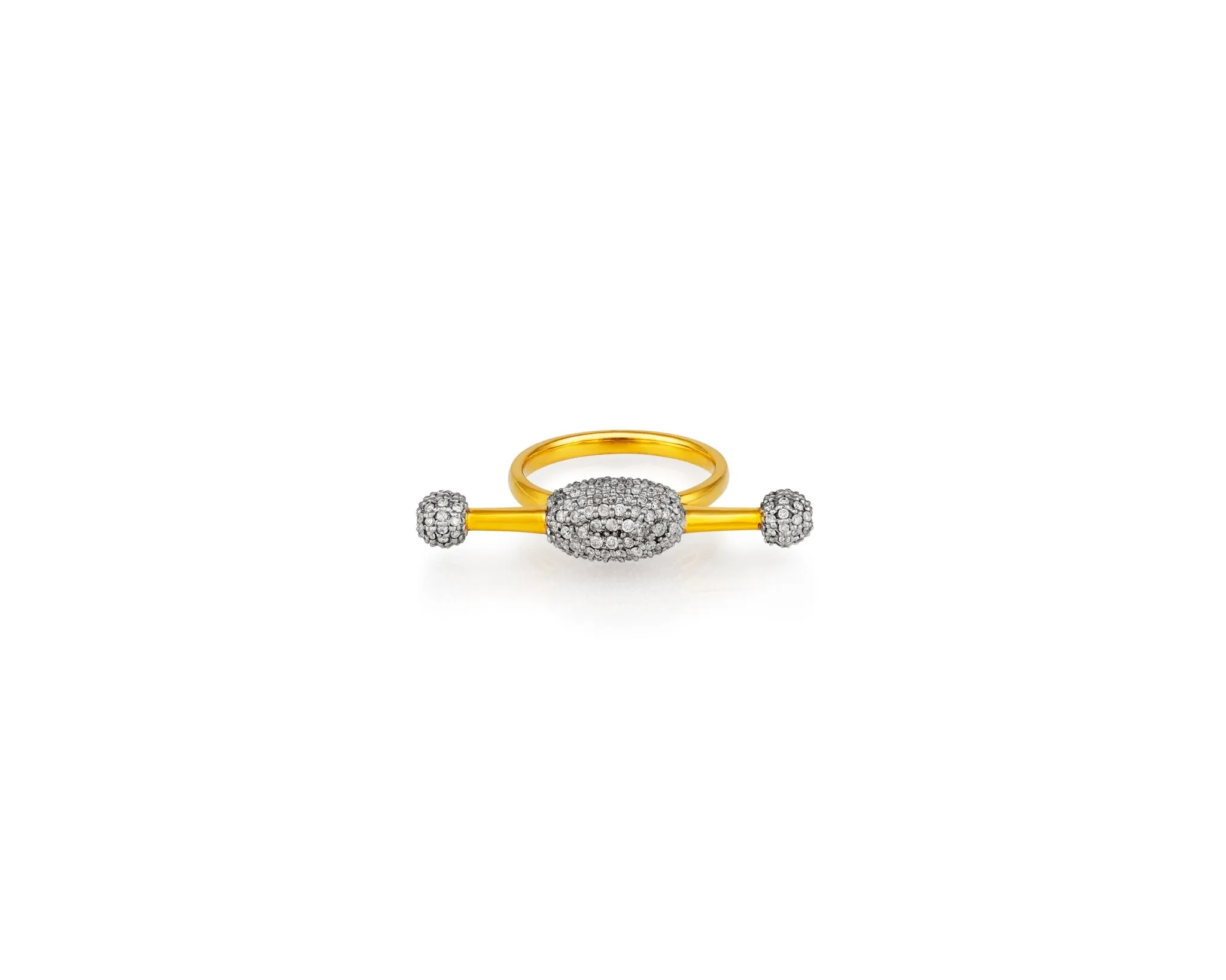 Cheval Diamond Ring | Gold