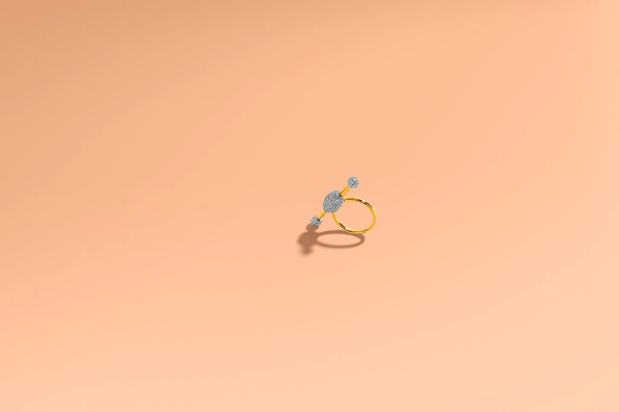 Cheval Diamond Ring | Gold