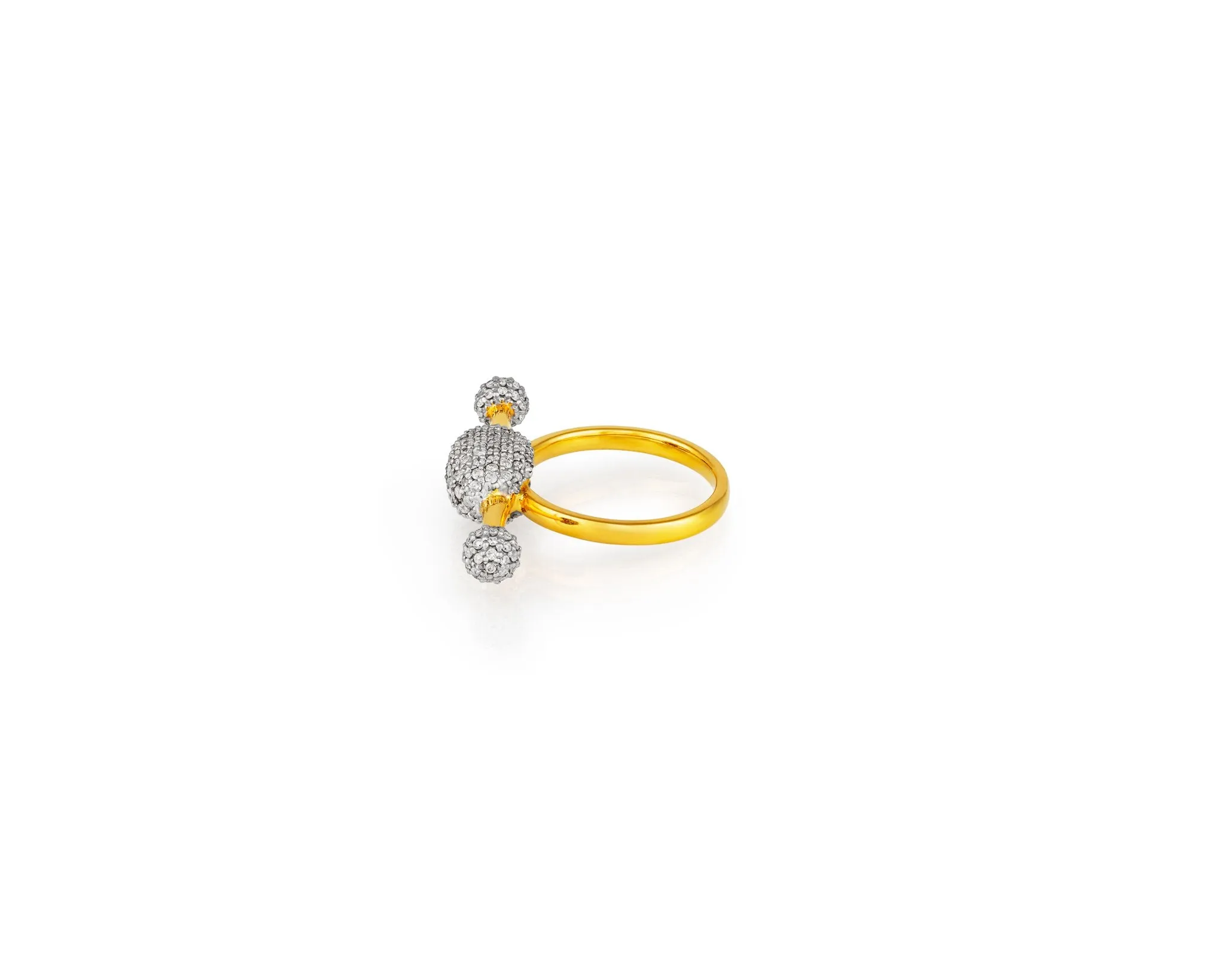 Cheval Diamond Ring | Gold