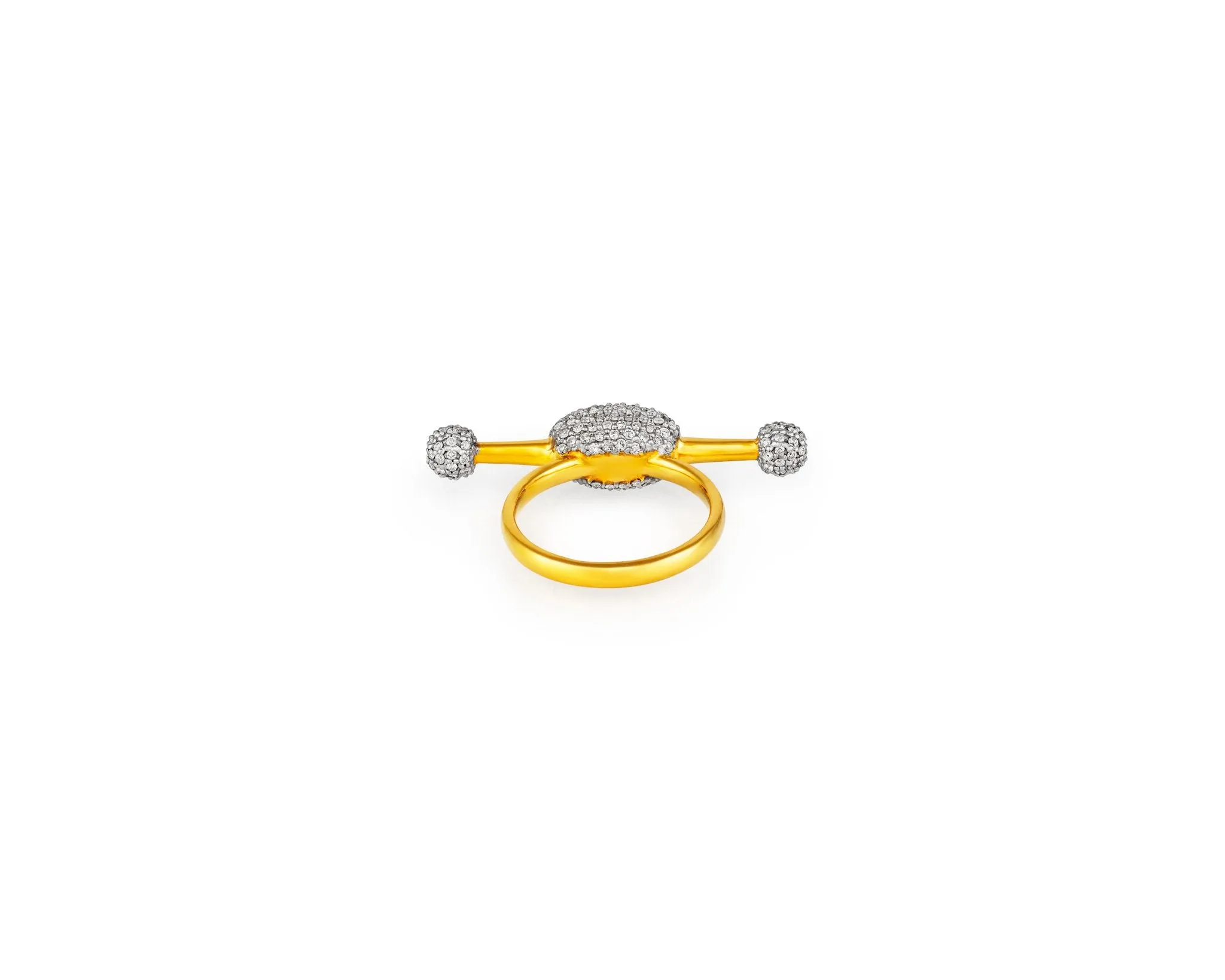 Cheval Diamond Ring | Gold