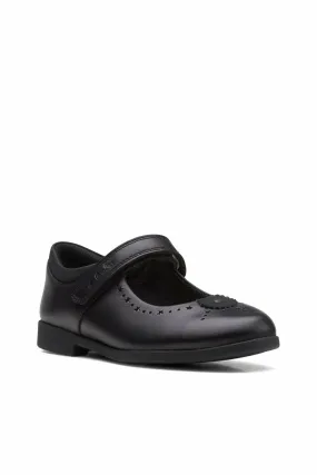 Clarks Magic Step Bar Kid black leather