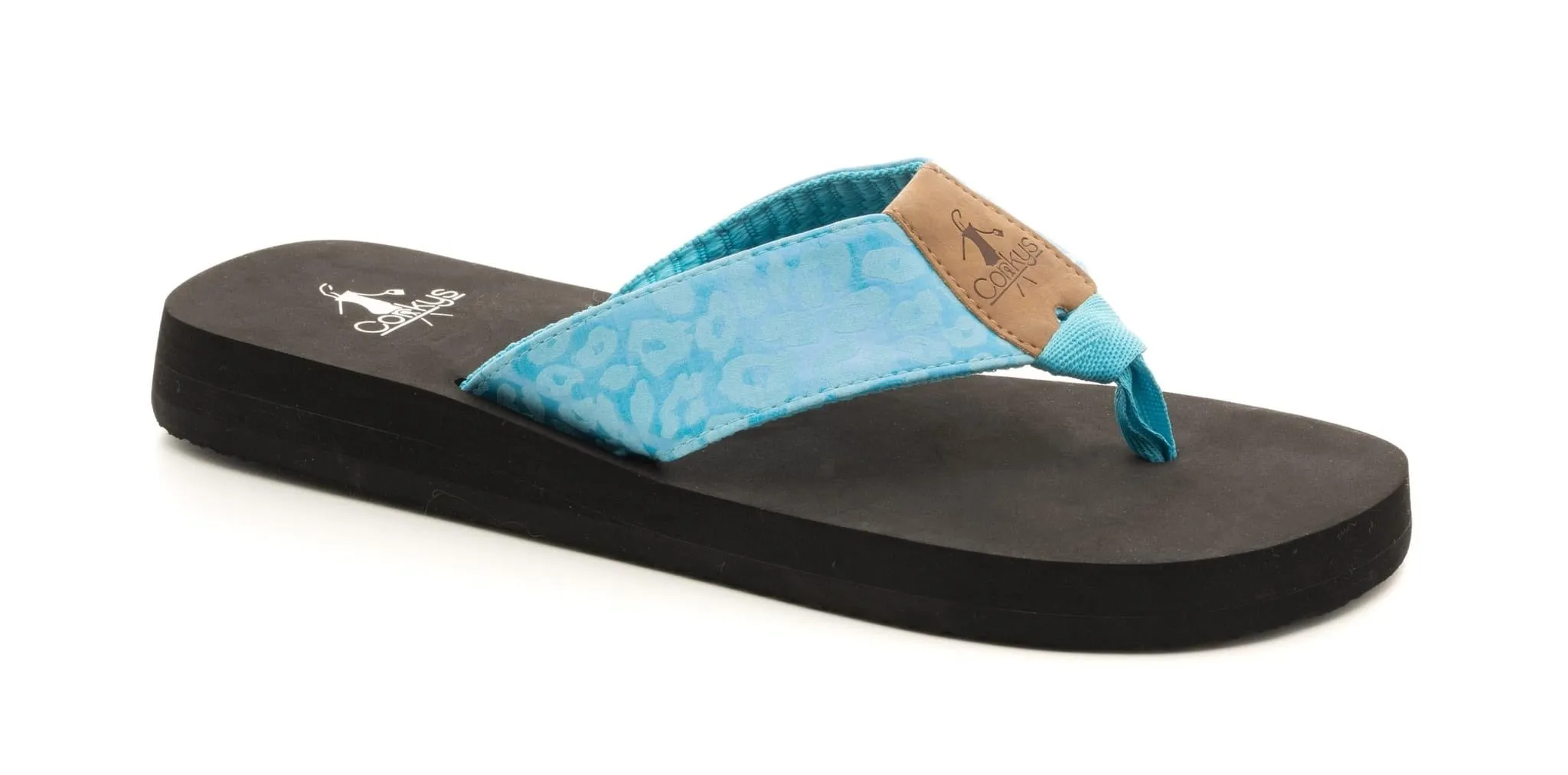 Corky's Ahoy Leopard Print Flip Flop