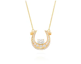 Diamond Horseshoe Necklace