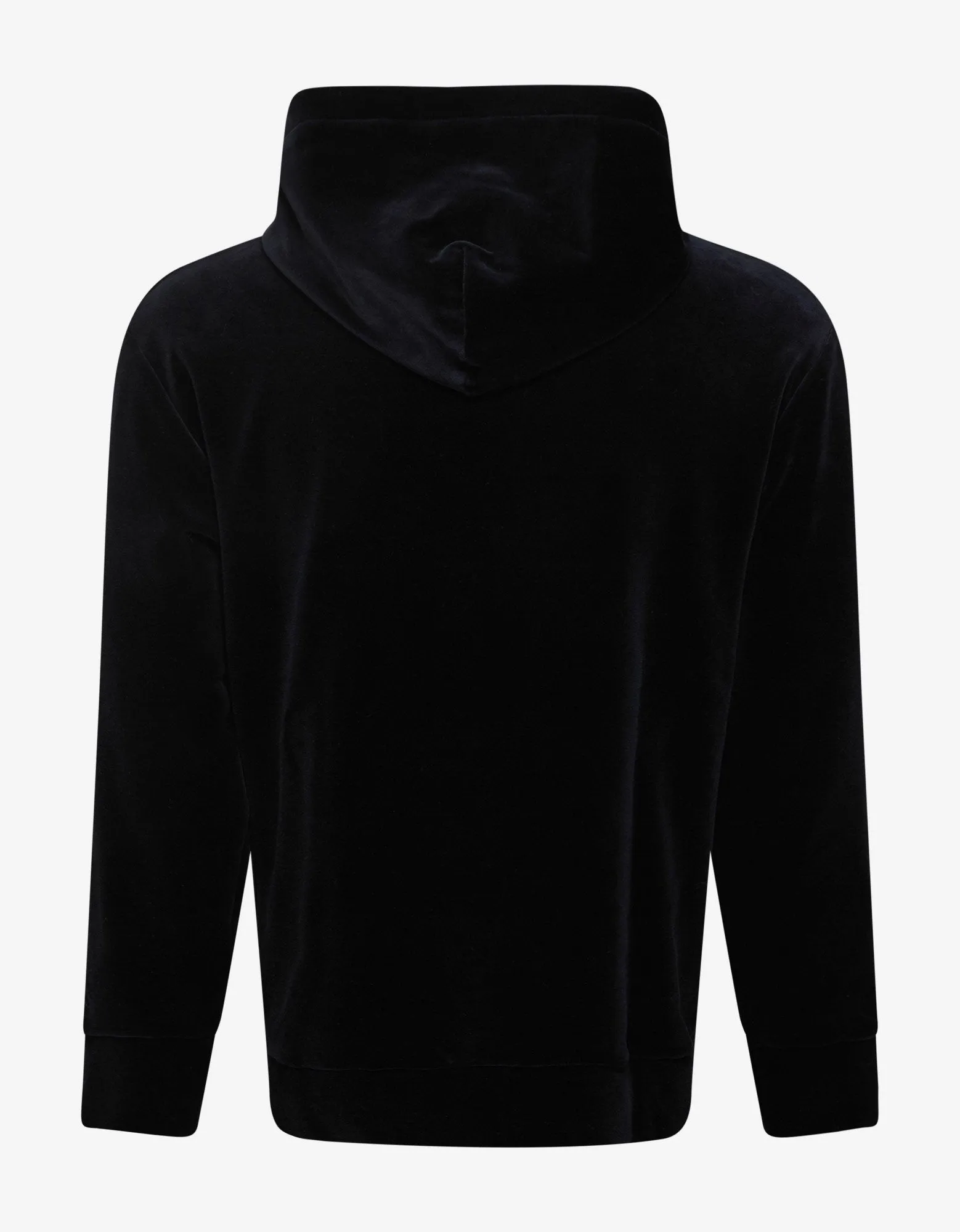 Equestrian Embroidery Velvet Hoodie