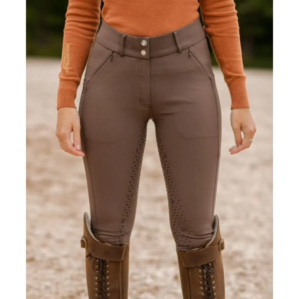 Equestrian Stockholm Dressage Elite Breeches Mid Brown