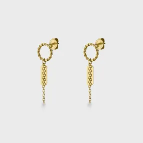 Essentielle Twisted Charm Earrings Colour Gold