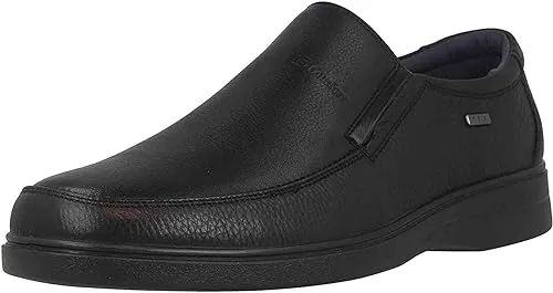 G-Comfort Black Slip On Shoes Leather Shoe Water Resistant A-905S