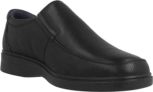 G-Comfort Black Slip On Shoes Leather Shoe Water Resistant A-905S