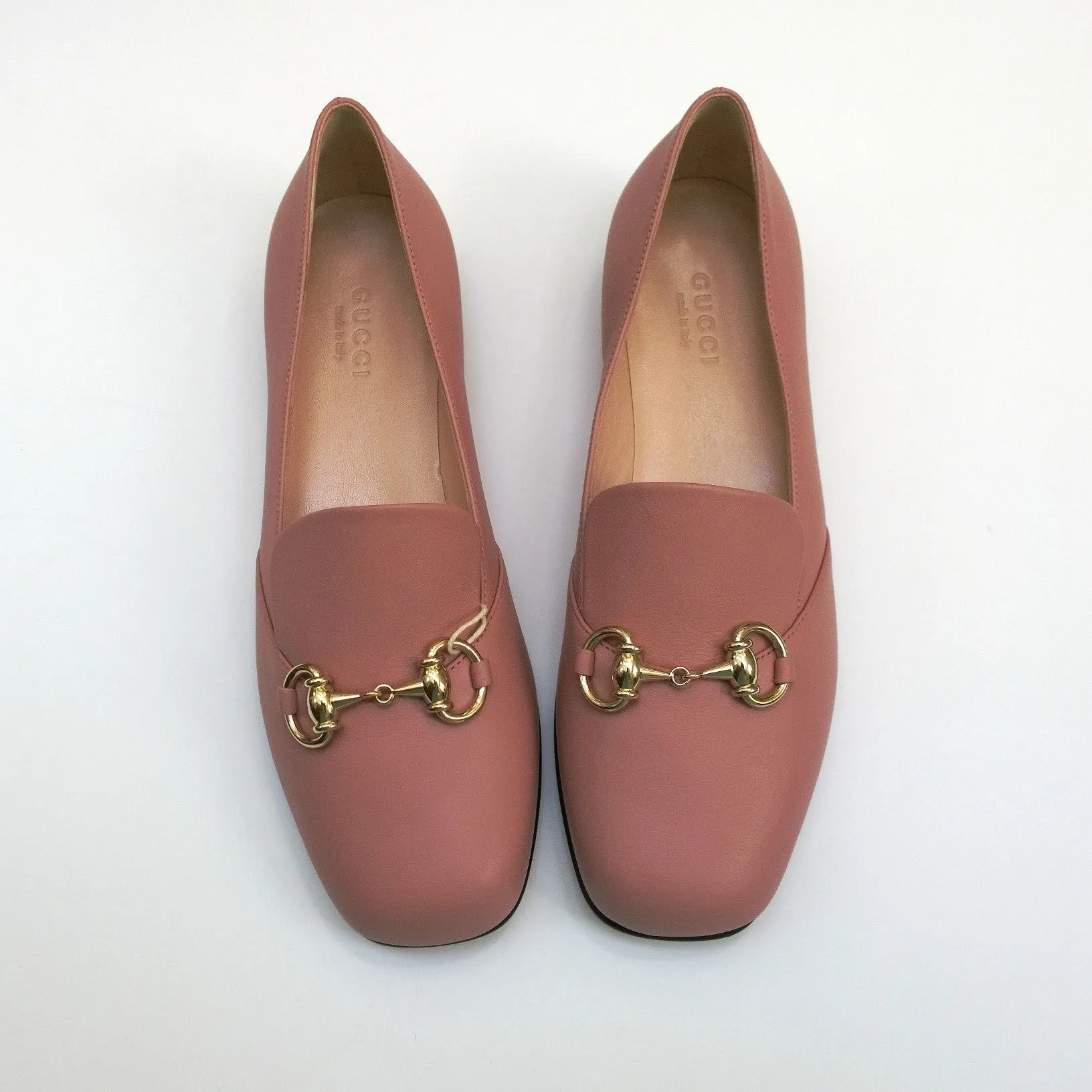 Gucci Horsebit Pink Leather Loafers Flats