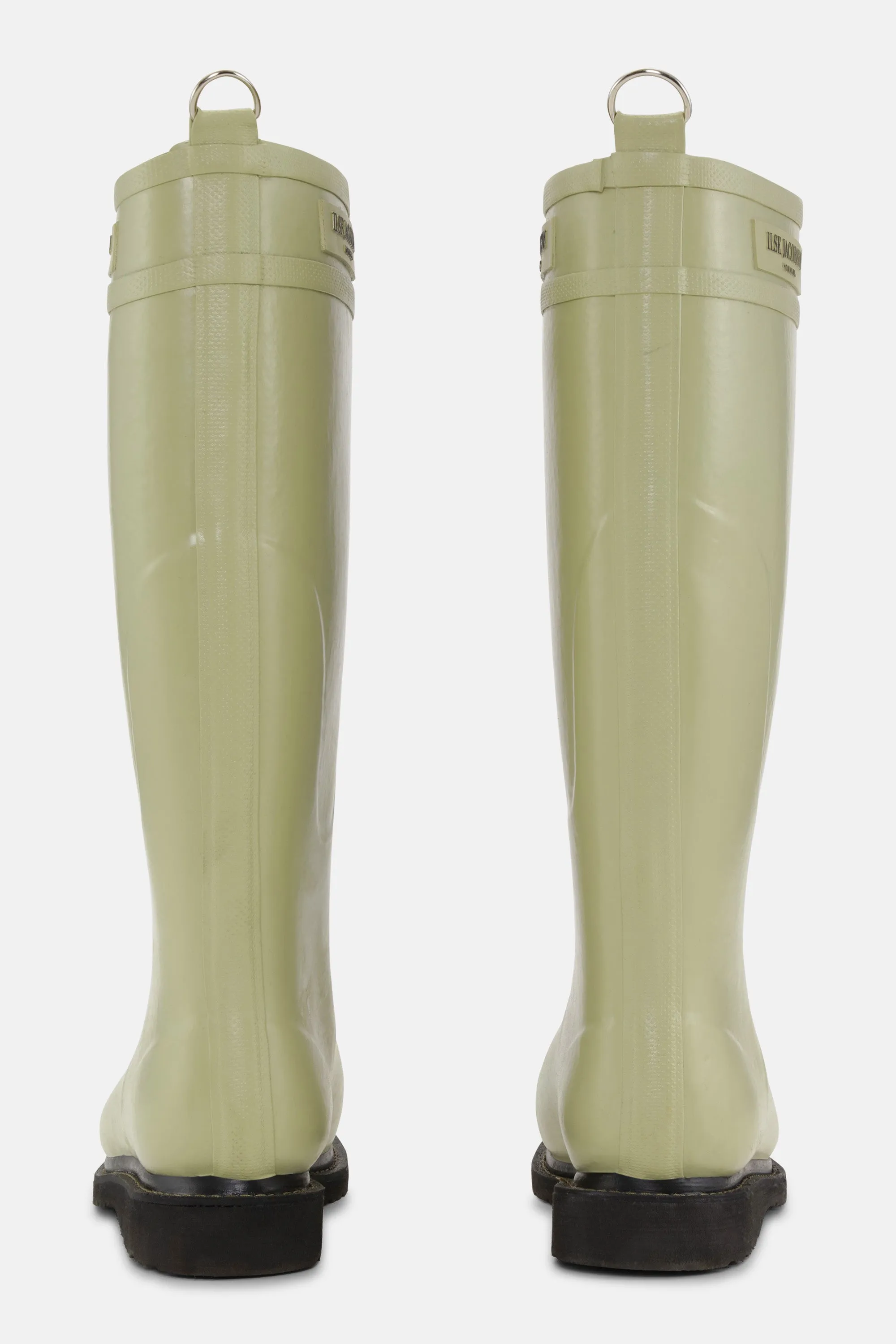 Long Rubber Boots - Olive Grass