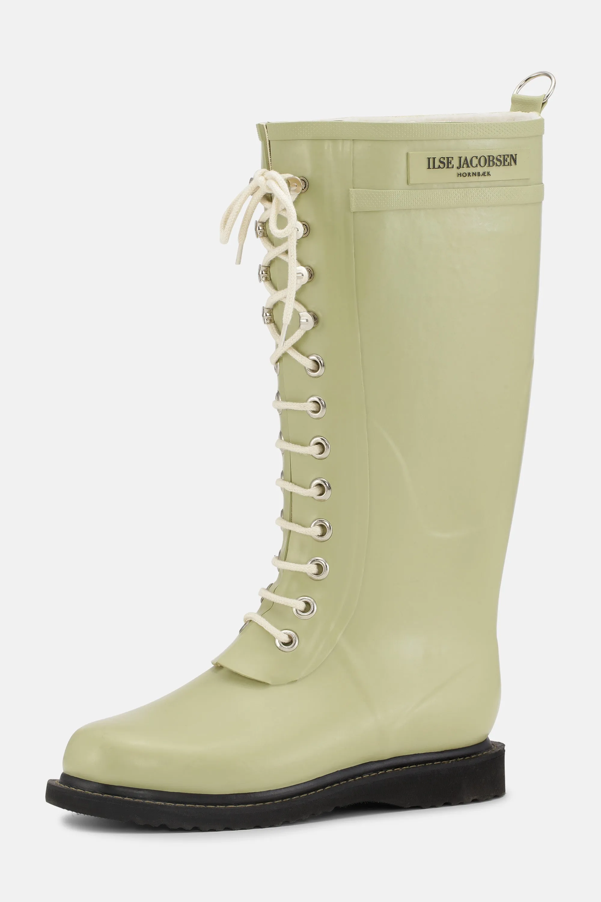 Long Rubber Boots - Olive Grass