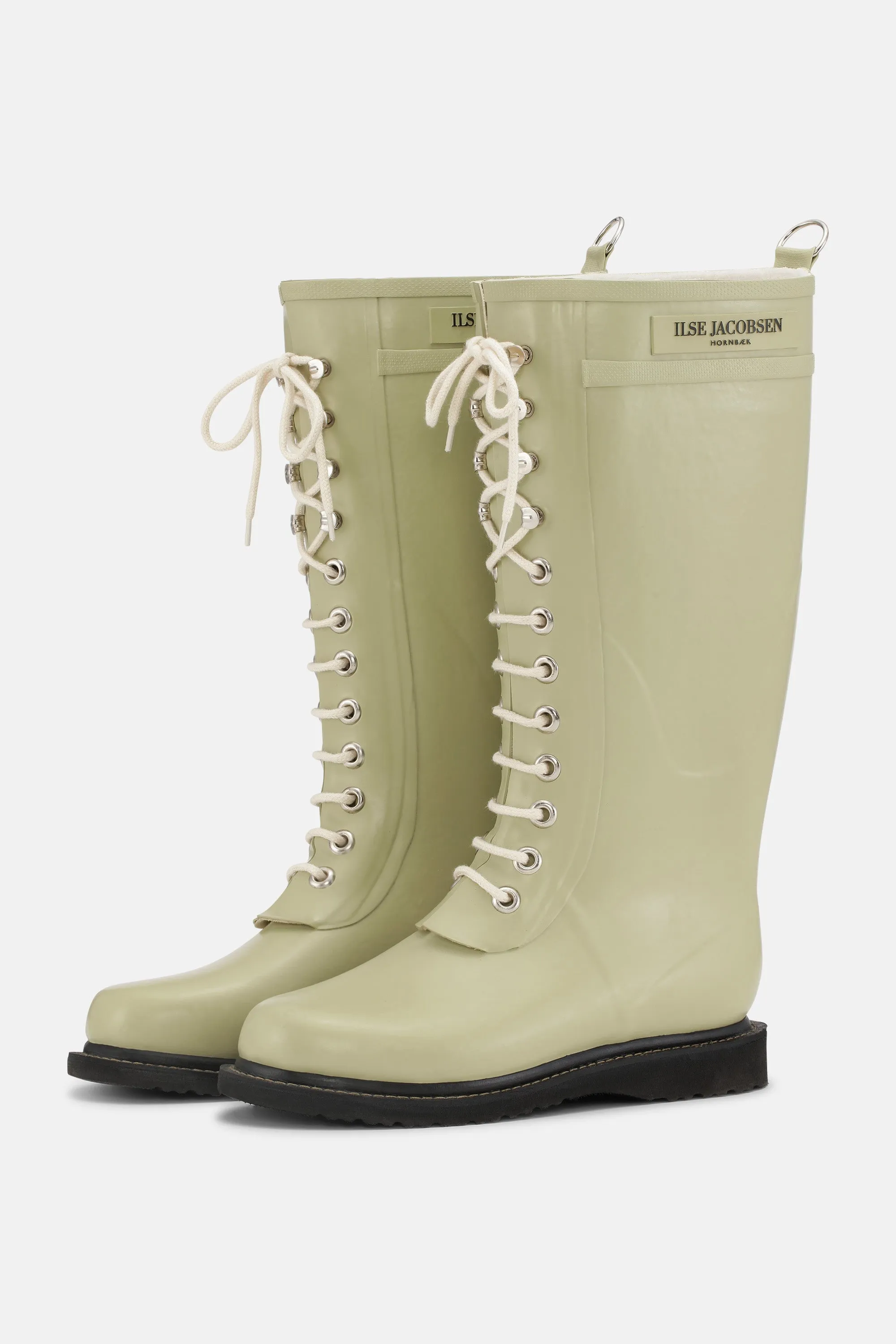 Long Rubber Boots - Olive Grass