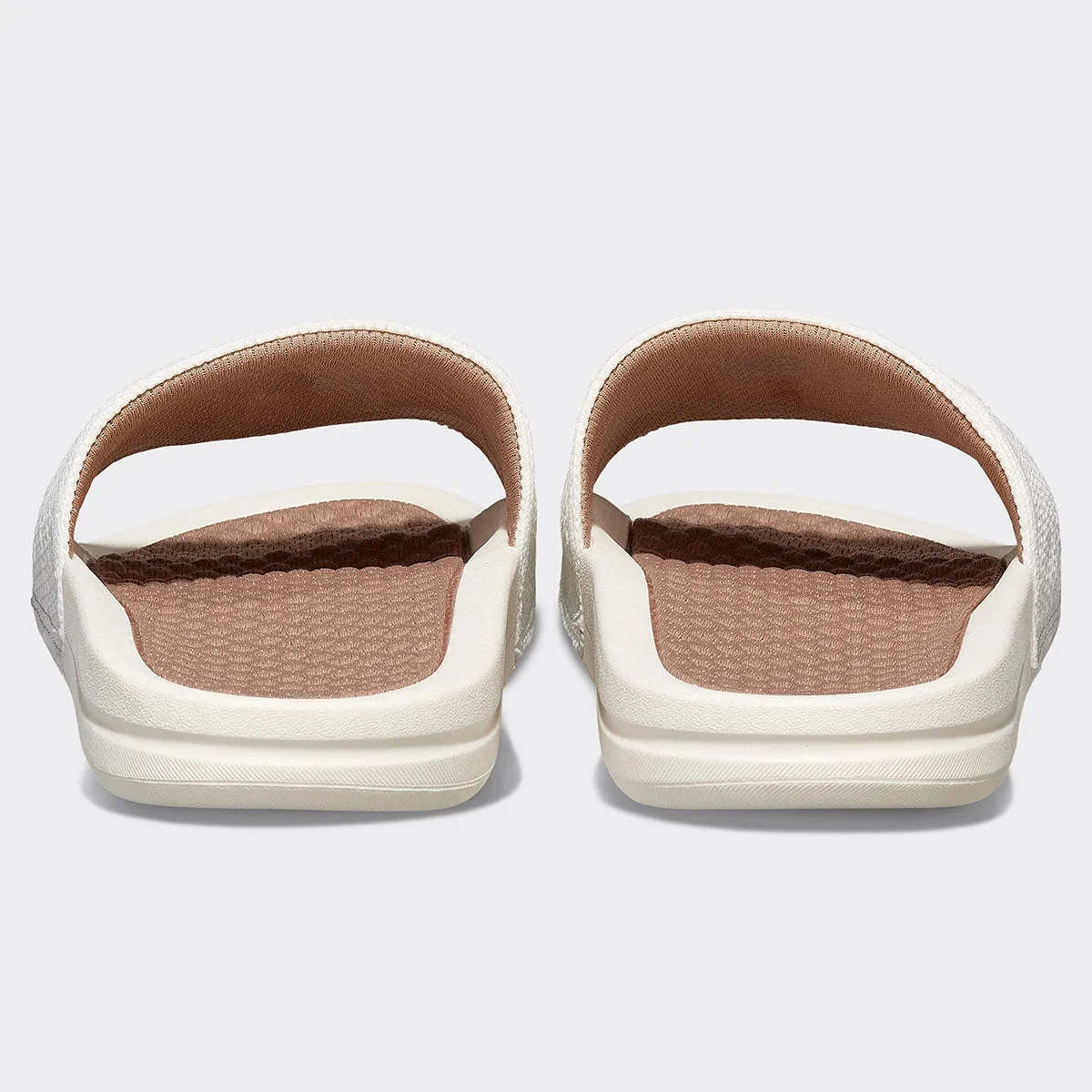 Men's Big Logo TechLoom Slide Ivory / Almond