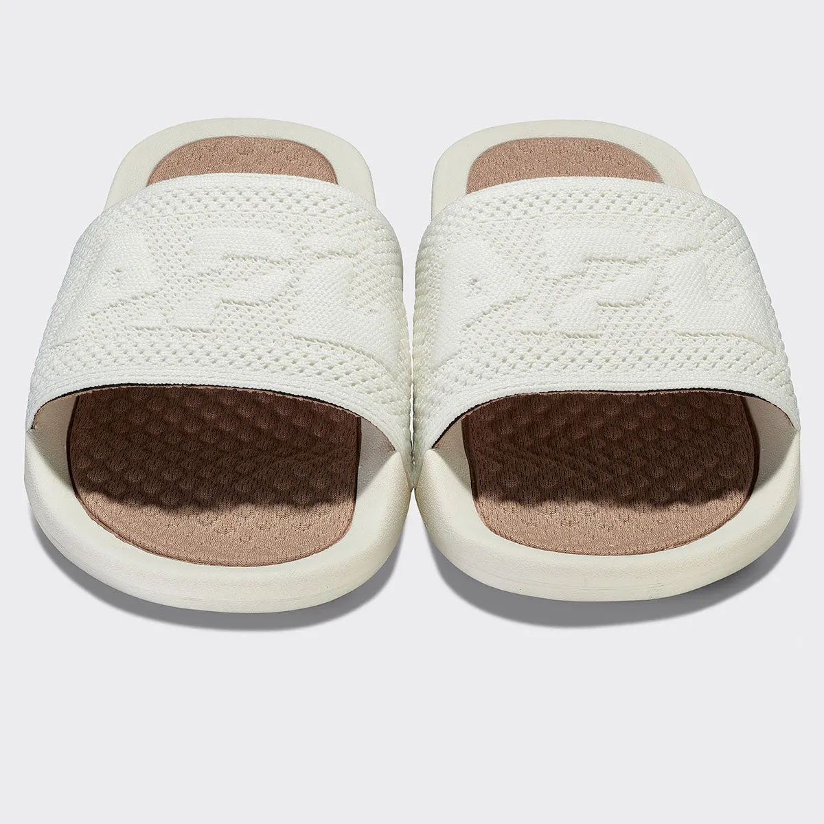 Men's Big Logo TechLoom Slide Ivory / Almond