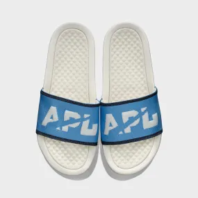 Men's Big Logo TechLoom Slide Ivory / Coastal Blue / Midnight