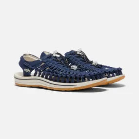 Men's UNEEK Canvas Style #1026229 Keen Footwear | KEEN MEN Uneek Canvas NAVY 1026229 Waterproof sole Made in USA Brandy's Shoes