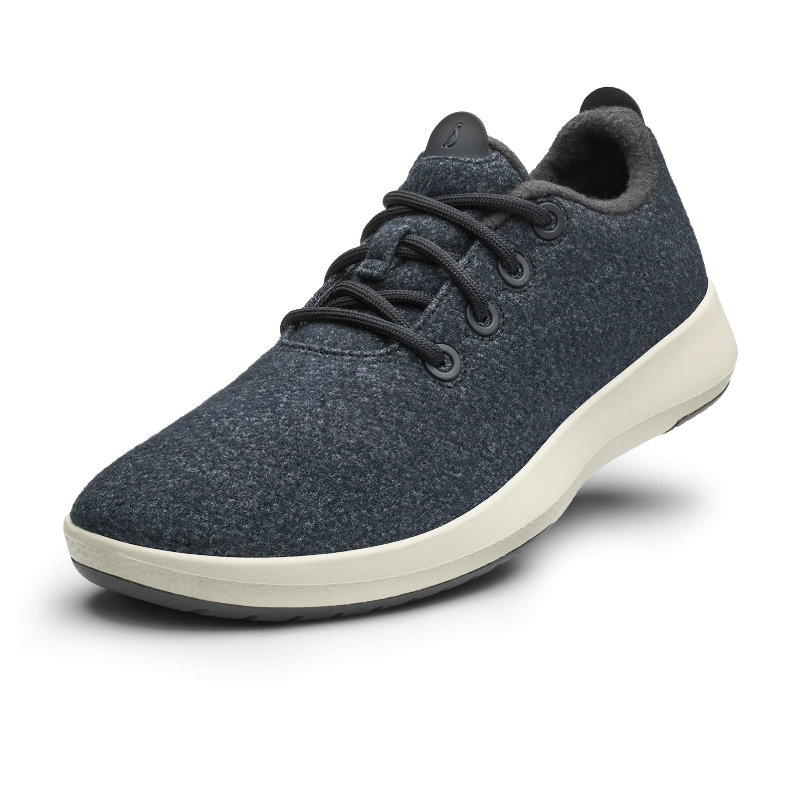 Men's Wool Runner Mizzles - Natural Black (Natural White Sole)