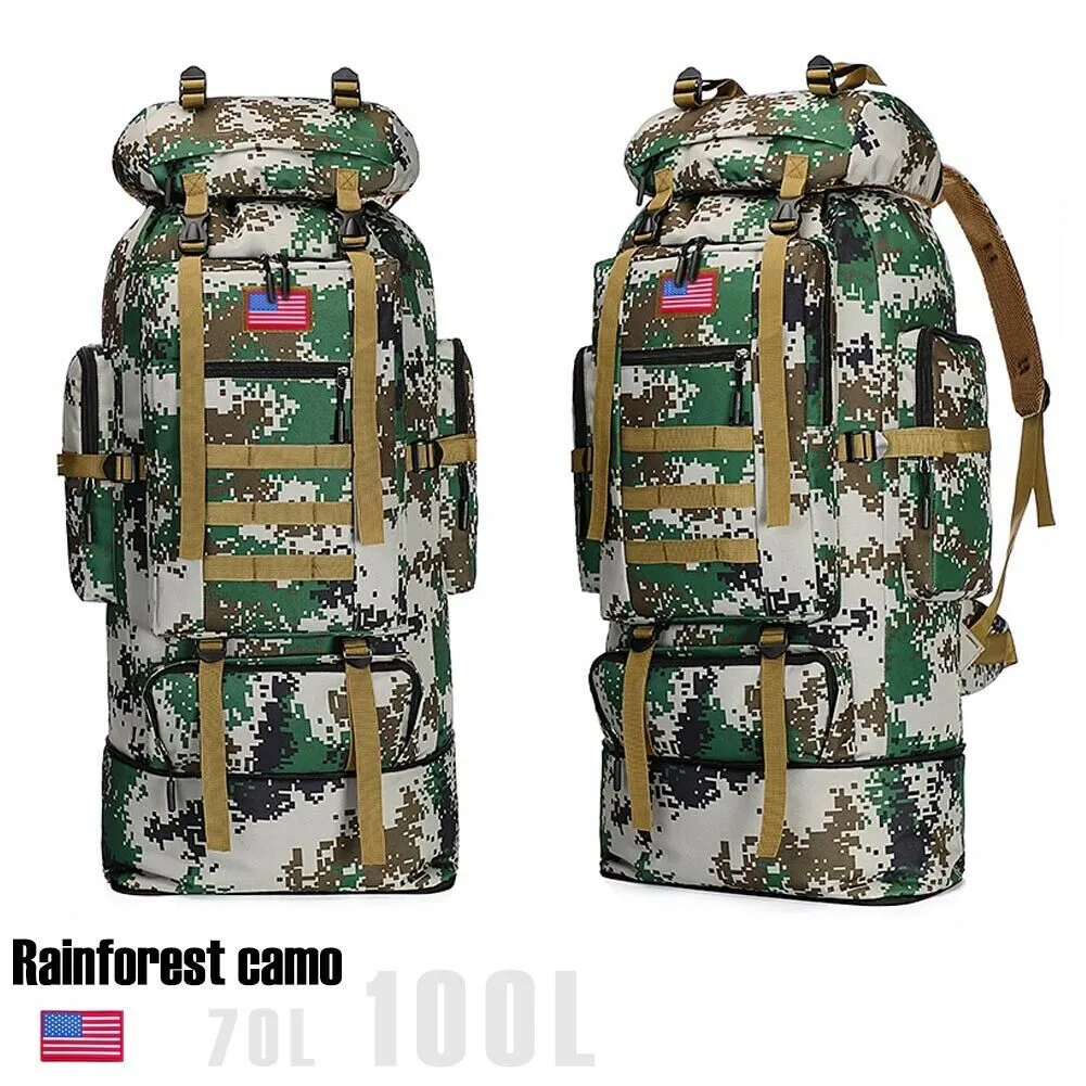 Military Outdoor Tactical Shoulder Backpack Camping Hiking Bag