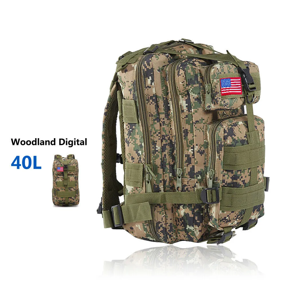 Military Outdoor Tactical Shoulder Backpack Camping Hiking Bag