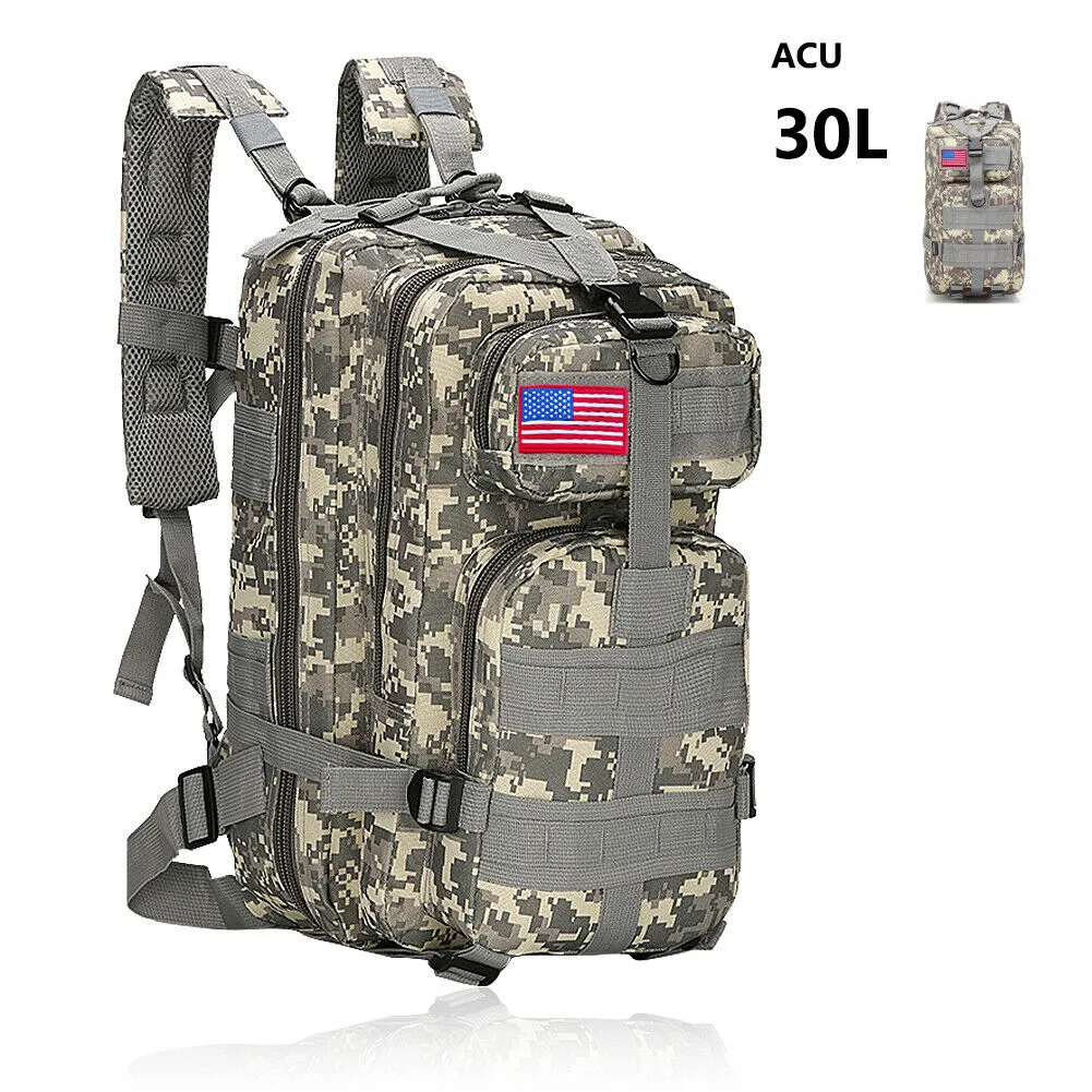 Military Outdoor Tactical Shoulder Backpack Camping Hiking Bag