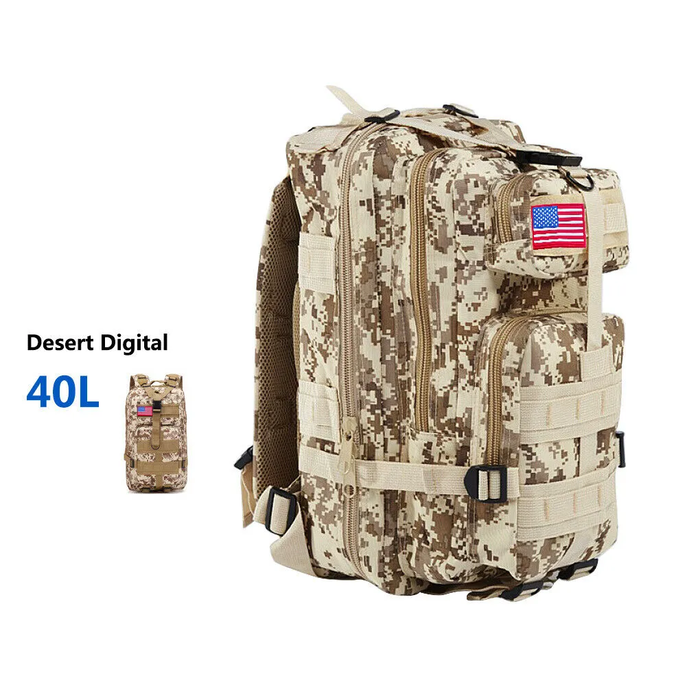 Military Outdoor Tactical Shoulder Backpack Camping Hiking Bag