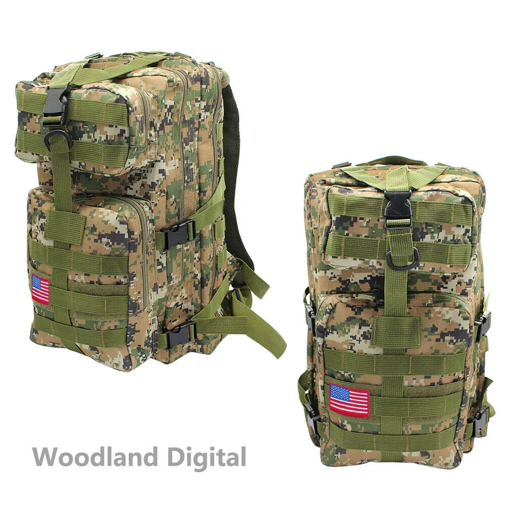 Military Outdoor Tactical Shoulder Backpack Camping Hiking Bag