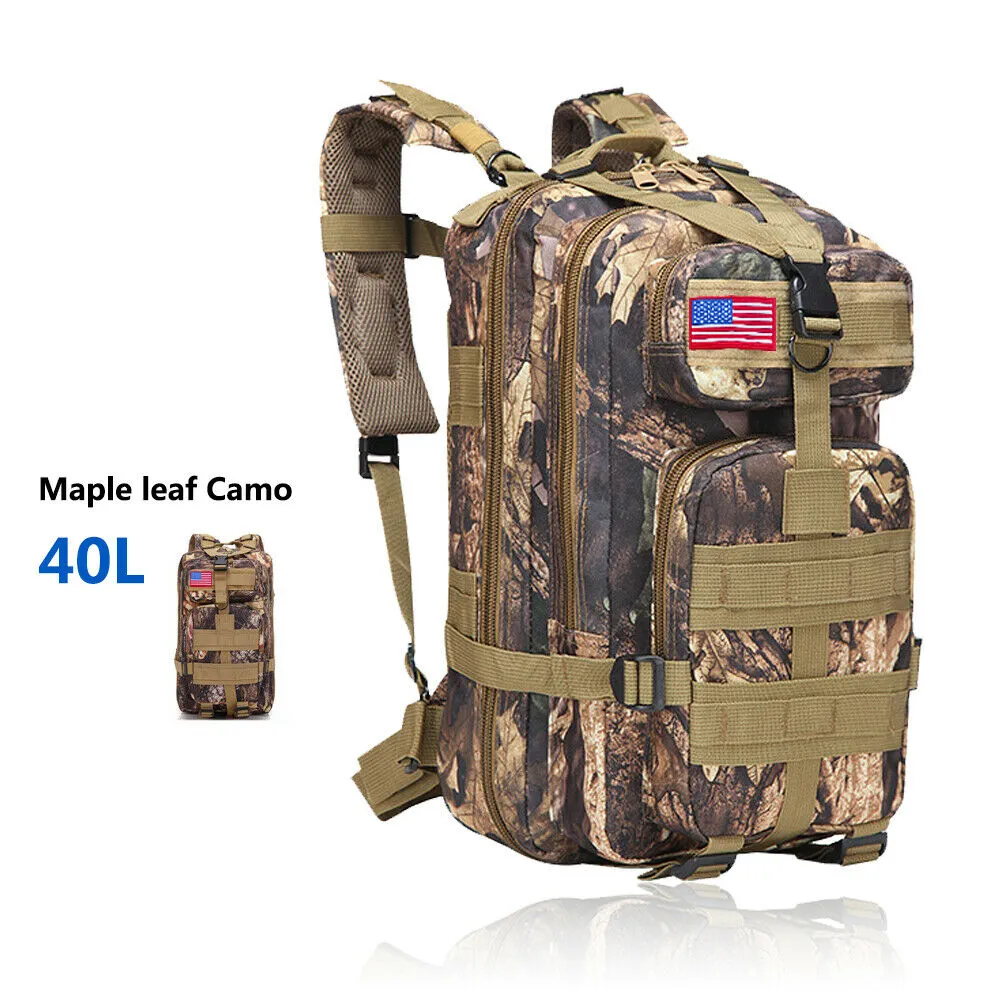 Military Outdoor Tactical Shoulder Backpack Camping Hiking Bag